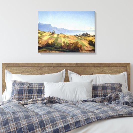 Alexandre Calame Zwitsers landschap Canvas Afdruk (Insitu (Slaapkamer))