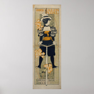 Alexandre de Riquer Salon Pedal Modernism Poster