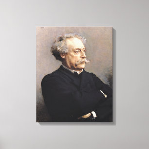 Alexandre Dumas Fils 1886 Canvas Afdruk