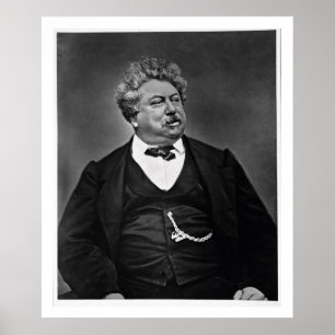 Alexandre Dumas pere (1802-70) uit 'Galerie Cont' Poster