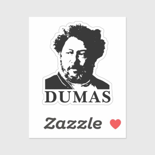 Alexandre Dumas Sticker (Vel)