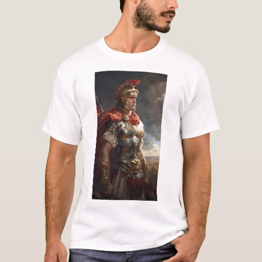 Alexandre le Grand en T-shirt de bataille (Devant)