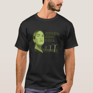 Alexandria Ocasio Cortez AOC Green New Deal Klimaa T-shirt