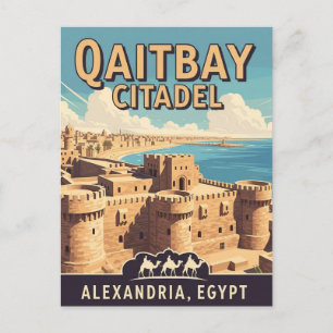  Alexandria Qaitbay Citadel Reizen Briefkaart