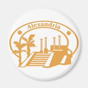 Alexandria Stamp Magneet
