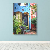 Alexandria VA - Gebouw met brandmerk Canvas Afdruk (Insitu (Houten vloer))