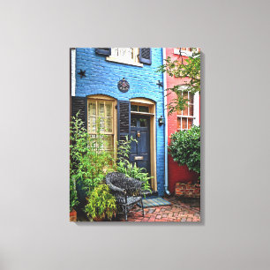 Alexandria VA - Gebouw met brandmerk Canvas Afdruk