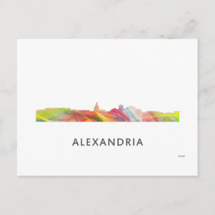 ALEXANDRIA VIRGINIA SKYLINE BW1 - BRIEFKAART