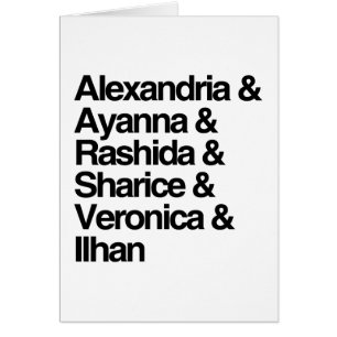 Alexandrie et Ayanna et Rashida et Ilhan