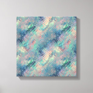Alexandriet Blau Glasachtige Textuur Canvas Afdruk