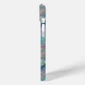 Alexandriet Blue Glassy Texture Case-Mate iPhone Case (Achterkant / Links)