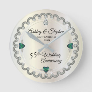Alexandriet Diamonds 55th Wedding Jubileum Ronde Klok