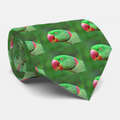 Alexandrine Parakeet Stropdas (Opgerold)