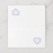 Alexandrite 55e anniversaire coeurs place cartes (Extérieur déplié)