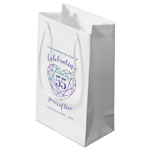 Alexandrite Anniversaire 55 ans de sac cadeau d'am (Dos Angle)