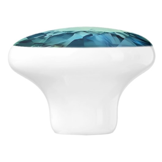 Alexandrite Crystal Pattern Keramische Knop (Zijkant)