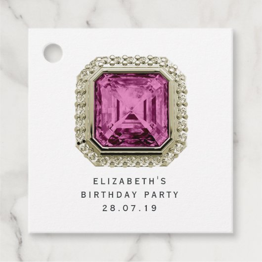 Alexandrite June Birthstone Bedankjes Labels (Voorkant)