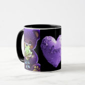 AlexDizaine Enchanted Purple Bears Coffee Mug  (Devant gauche)