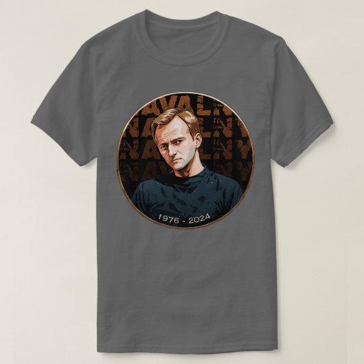 Alexei Navalny 1976 2024 RIP T-shirt (Design voorkant)