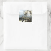 Alexei Savrasov Rooks Schilderij Vierkante Sticker (Tas)