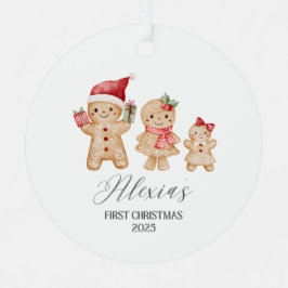Alexia Personalized Baby's First Christmas Metalen Ornament