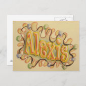 Alexis - carte de nom (Devant / Derrière)