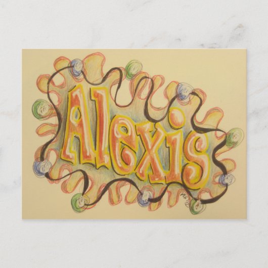 Alexis - carte de nom (Devant)