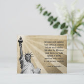 Alexis de Tocqueville Quote Briefkaart (Staand voorkant)