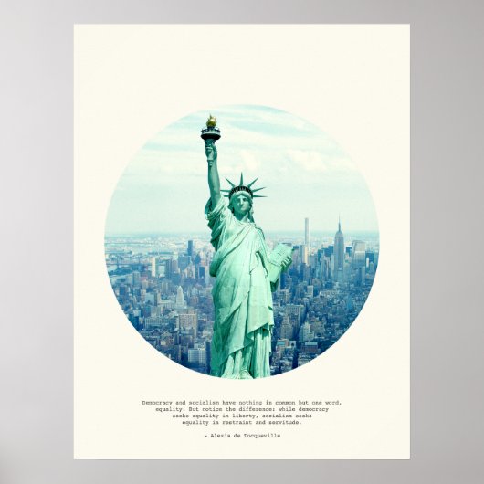 Alexis de Tocqueville Quote Poster (Voorkant)