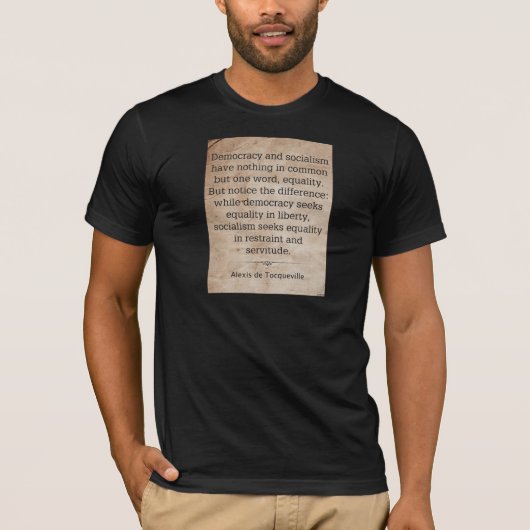 Alexis de Tocqueville T-shirt (Voorkant)