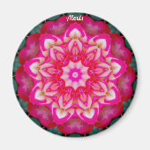 ALEXIS ~ Gepersonaliseerde miniatuur Roos fractal  Magneet (Voorkant)