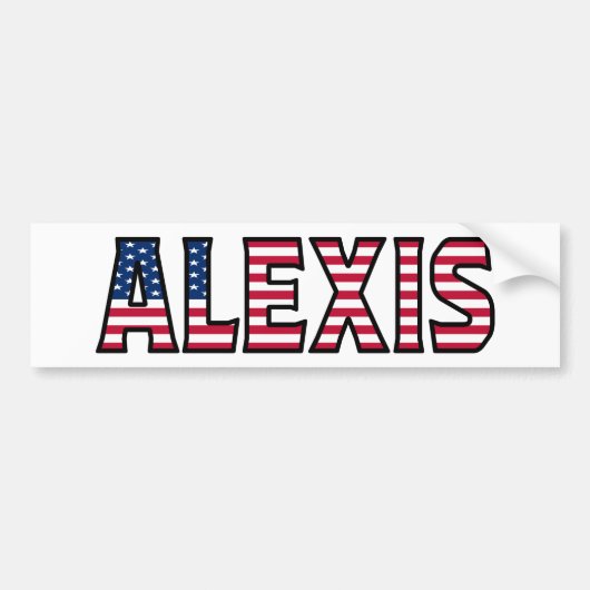 Alexis Name Vorname USA Aufkleber Sticker Auto (Voorkant)