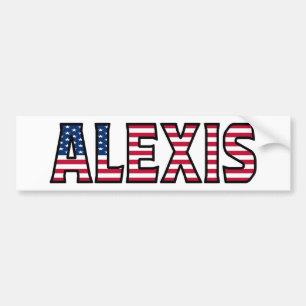 Alexis Nom Vorname USA Aufkleber Sticker Auto