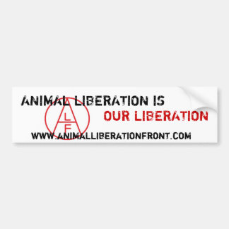 ALF Dierenbevrijding is onze bevrijding Bumpersticker