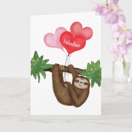 Alf la carte de la Saint Valentin personnalisée (Orchidée)