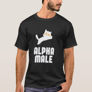 Alfa man grappig Kitten Meme Kat Liefhebber Schatt T-shirt