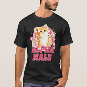 Alfa Mannelijke Kat Kleintje Grappig Voor Mannen V T-shirt