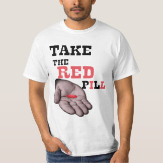 Alfa mannetje NEEMT DE RODE PILL T-shirt