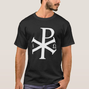 Alfa Omega Chi Rho Byzantine Christelijke Jezus Ch T-shirt