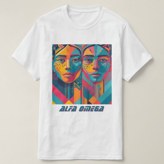 "ALFA OMEGA" T-SHIRT (Design voorkant)