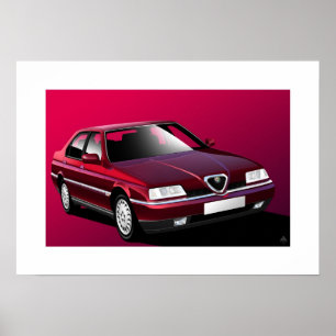 Alfa Romeo 164 Poster