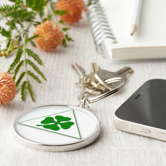 Alfa Romeo Autodelta Clover Key Ring and Sleutelha Sleutelhanger (Zijkant)