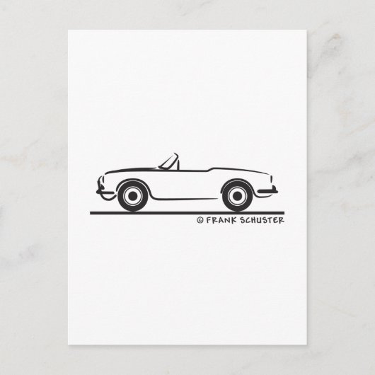 Alfa Romeo Guilietta Spider Briefkaart (Voorkant)