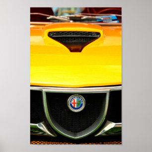 Alfa Romeo Montreal klassieke sportwagen Poster