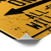 Alfa Romeo Spider Parkeren Alleen Poster (Hoek)