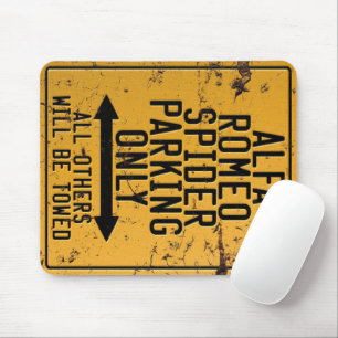 Alfa Romeo Spider Parking only Muismat