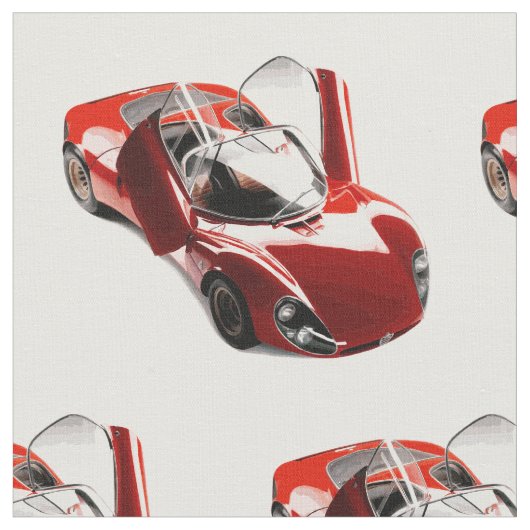 Alfa Romeo Tipo 33 Fabric Stof (Close Up)