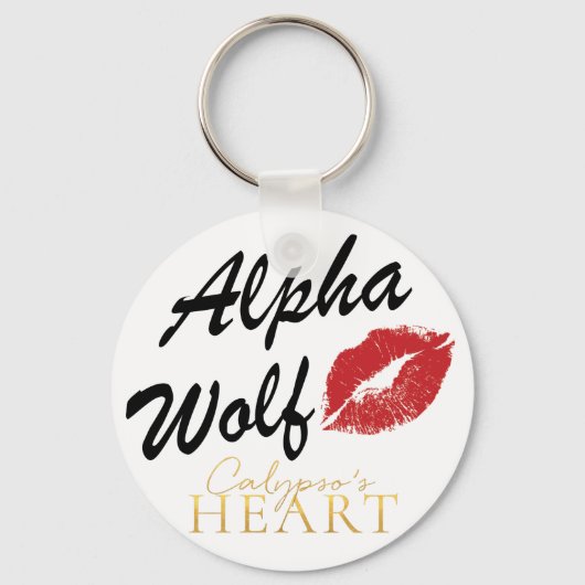 Alfa Wolf Sleutelhanger Calypso's hart (Voorkant)