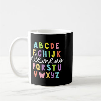 Alfabet Abc Elemeno Leraar Leerling Terug Naar Koffiemok