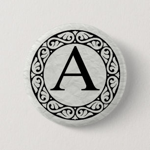 Alfabet Alpha Ronde Button 5,7 Cm